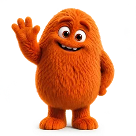 Squint waving, full body